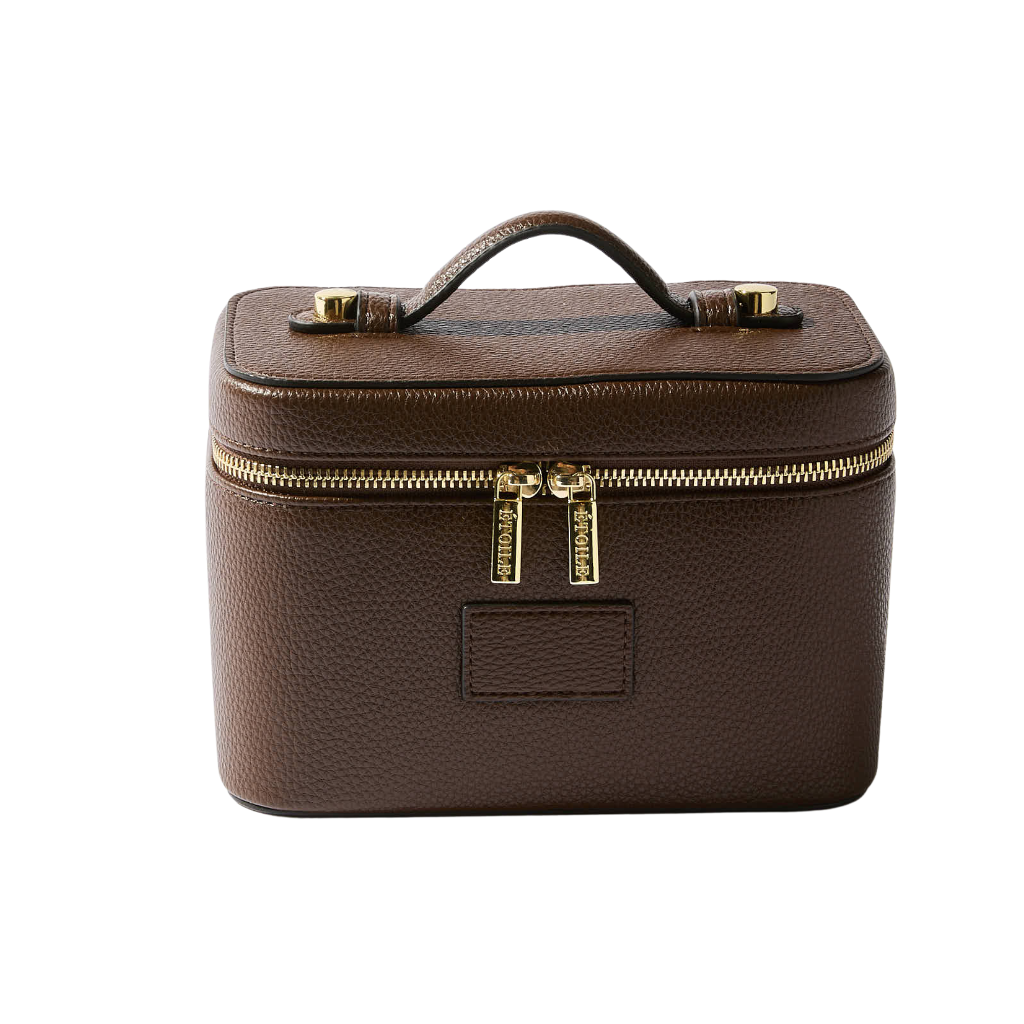 makeup bag, vanity case, vegan leather case, travel vanity, upright storage, brush organiser, Beautizshop accessories, chic travel pouch, Moroccan beauty case, elegant storage livraison maroc