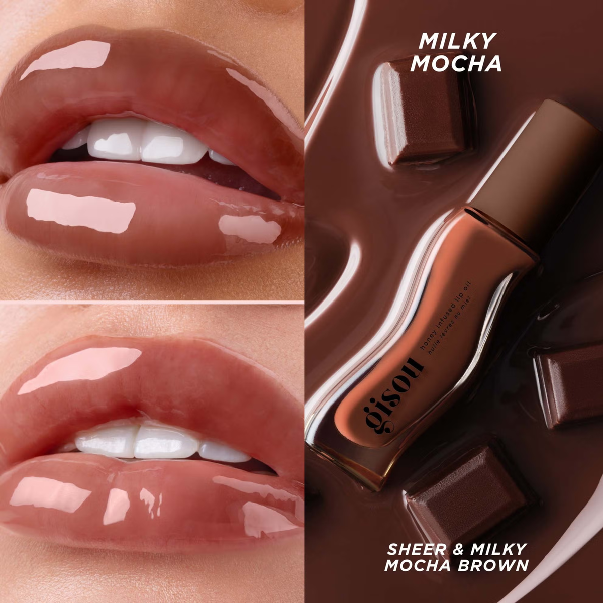 Gisou Honey Infused Lip Oil - Milky Choca