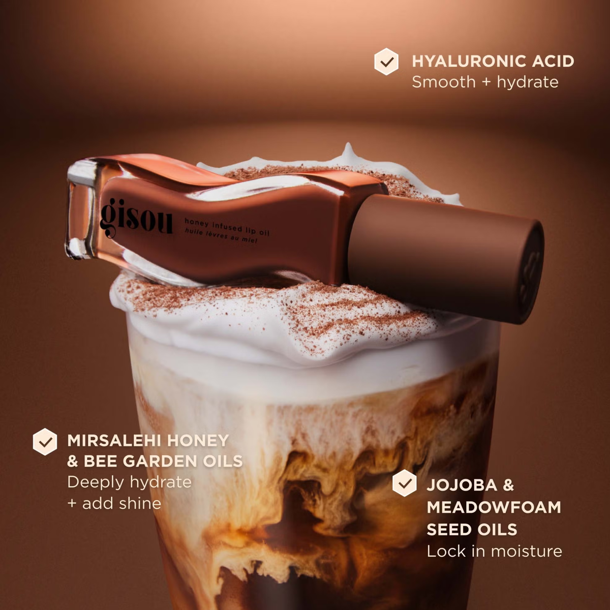 Gisou Honey Infused Lip Oil - Milky Choca