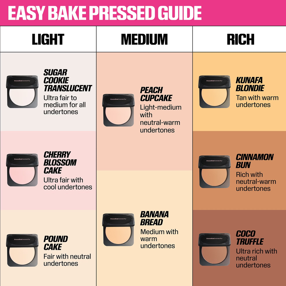 Huda Beauty Easy Bake Pressed Powder - Pound Cake