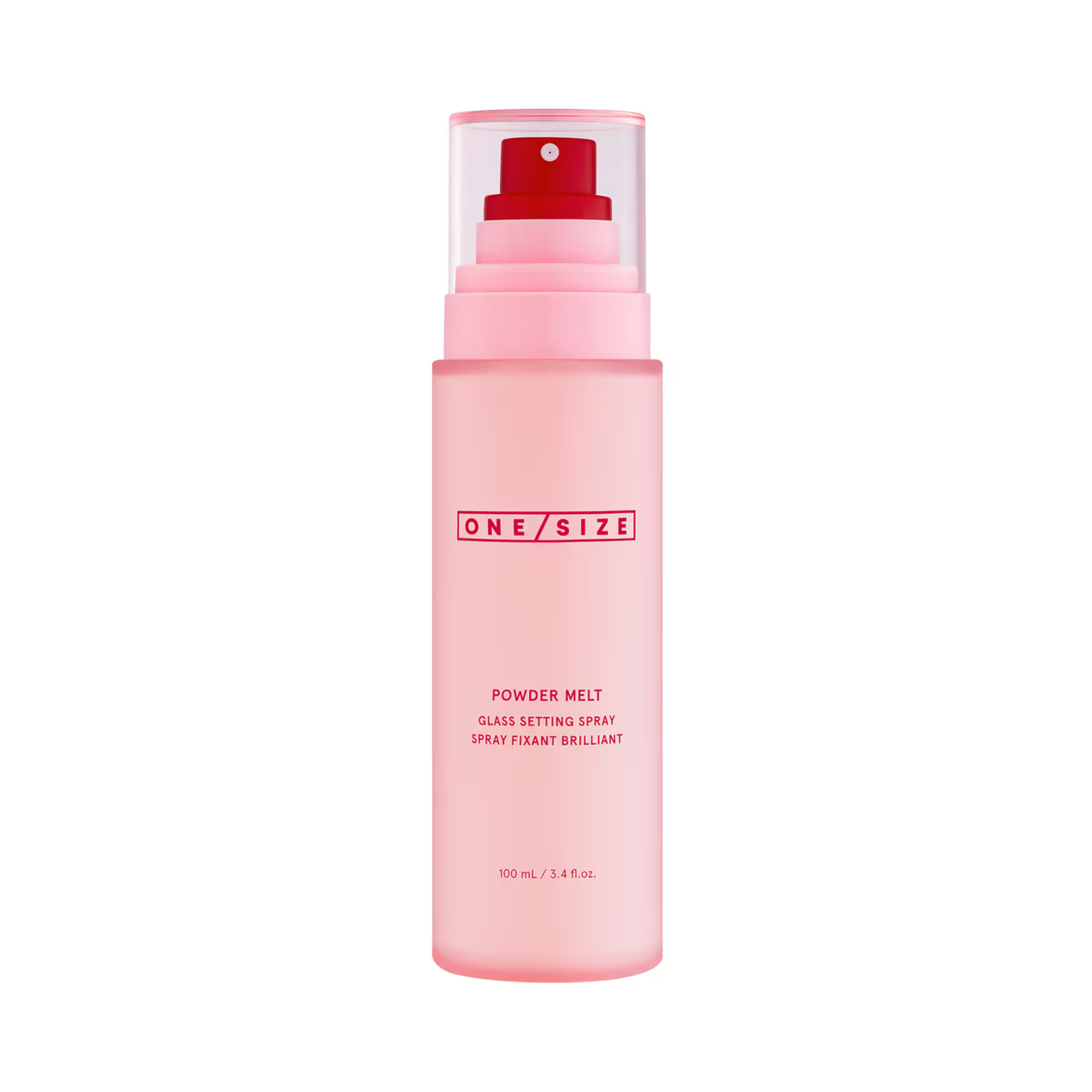 glow setting spray, hydrating setting spray, ONE SIZE Powder Melt spray, radiant makeup fixer, glass skin finish spray, long lasting setting spray One Size Setting Spray