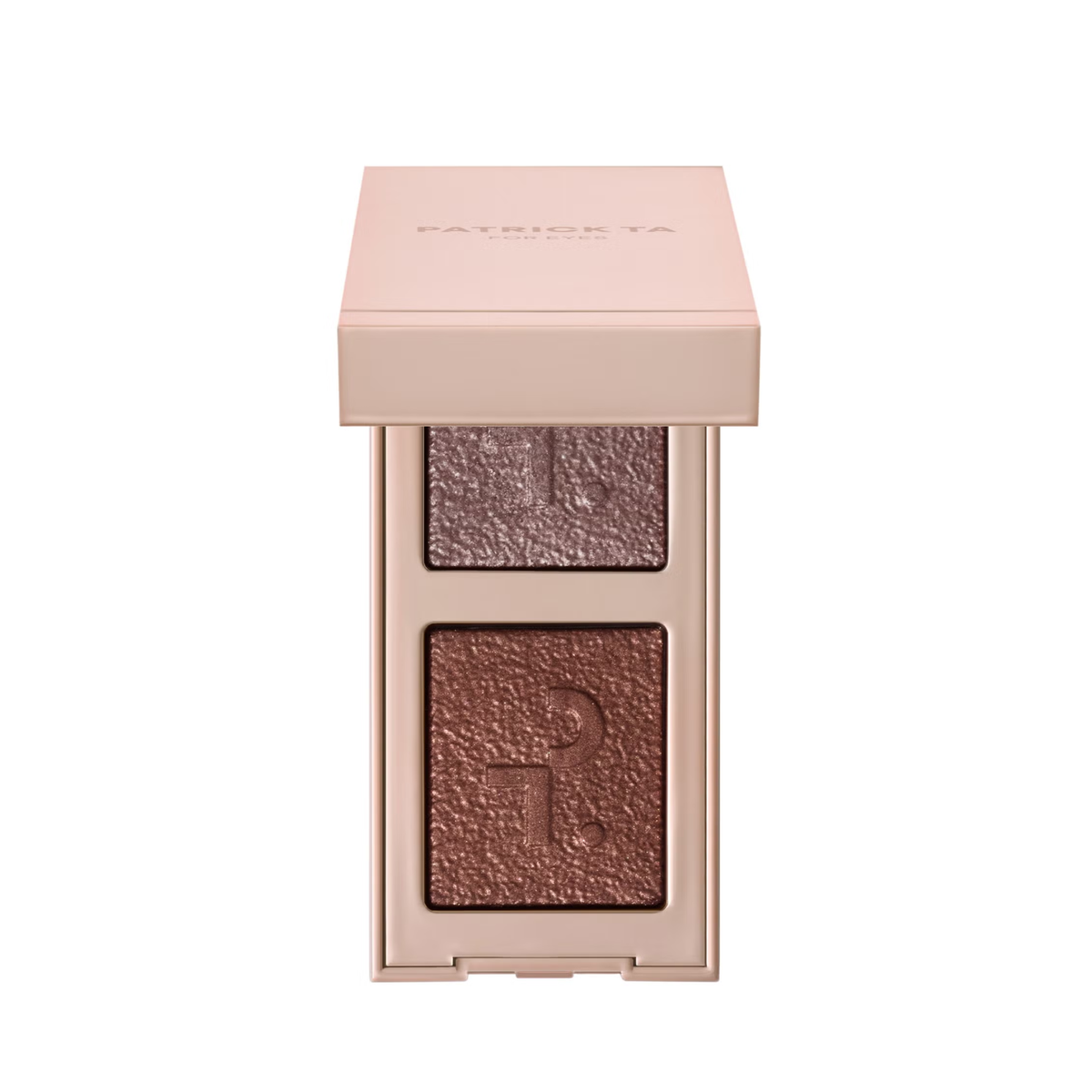 Patrick Ta eyeshadow duo, shimmer eyeshadow, luminous eye makeup, compact eyeshadow palette, high impact shimmer, travel eyeshadow Patrick ta Maroc