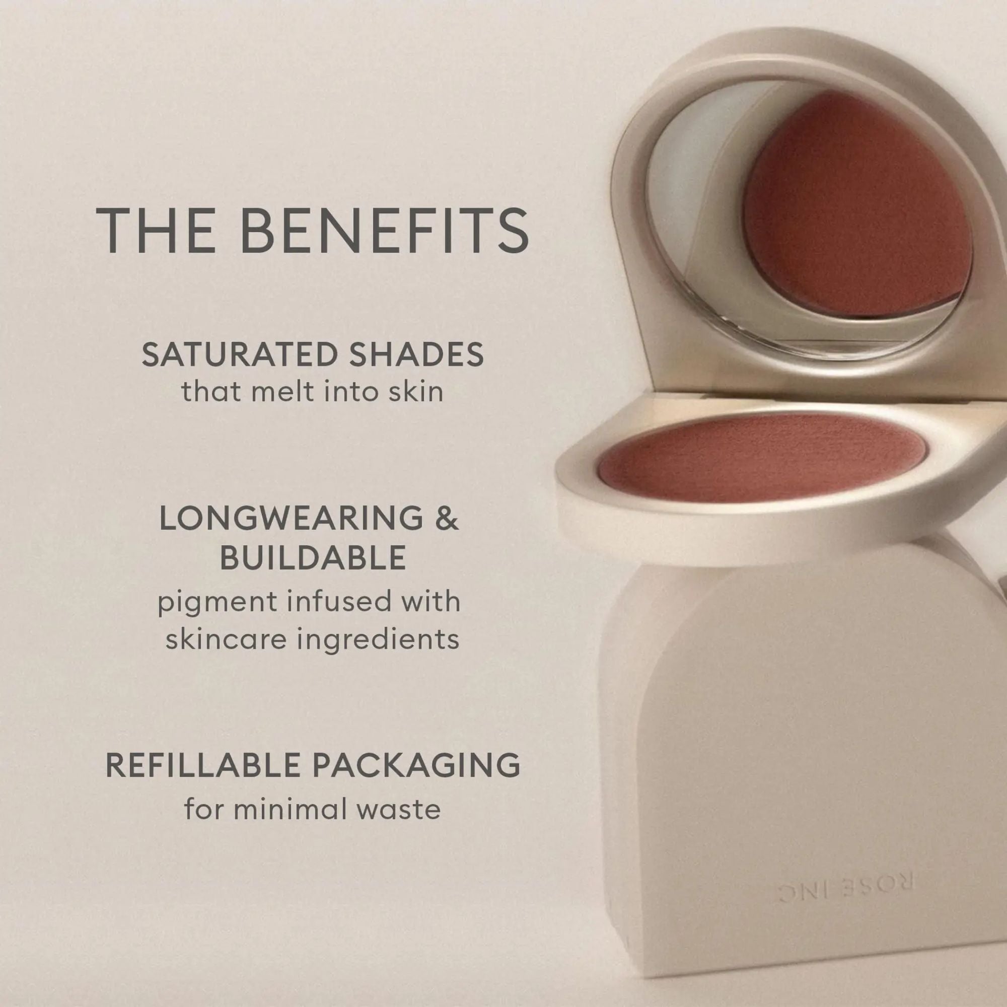 Rose Inc Cream Blush Refillable Cheek & Lip Color - Delphine