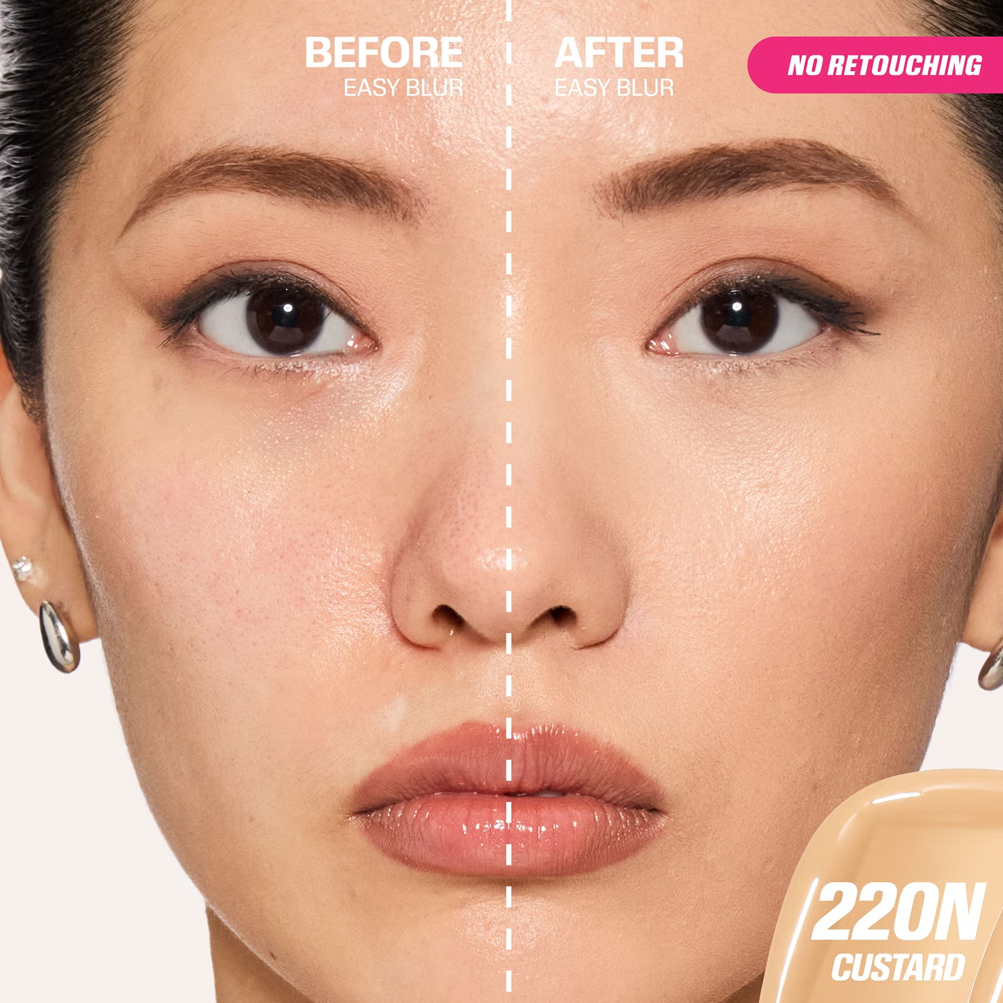 Huda Beauty Easy Blur Foundation - Custard 220N