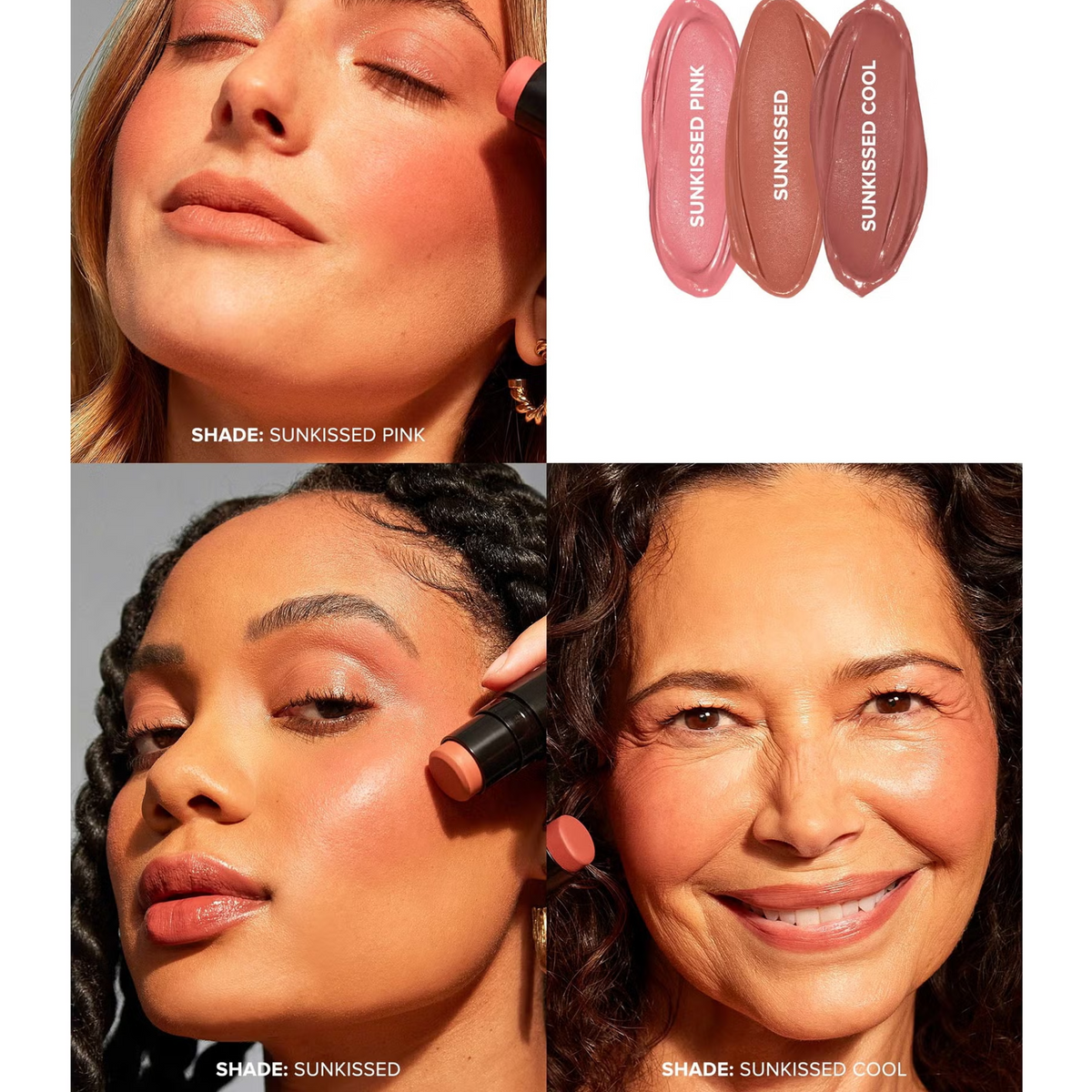 Coffret de 3 mini fards à joues et bronze non embrassés de Nudestix