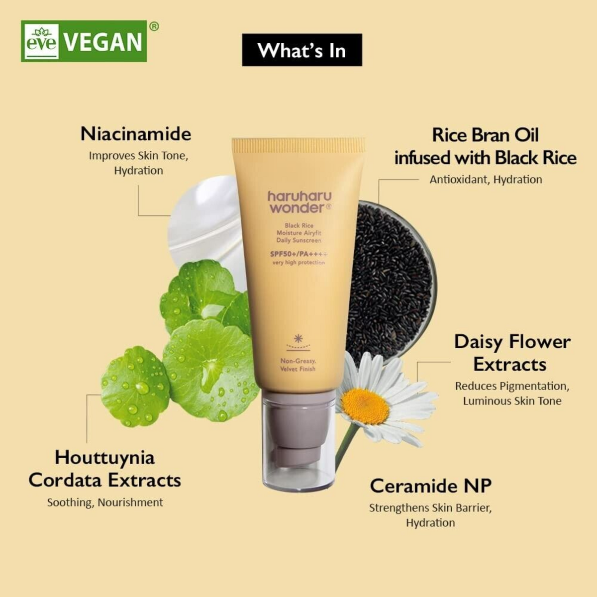 Haruharu Wonder Black Rice Moisture Airyfit Daily Sunscreen SPF50 PA++++
