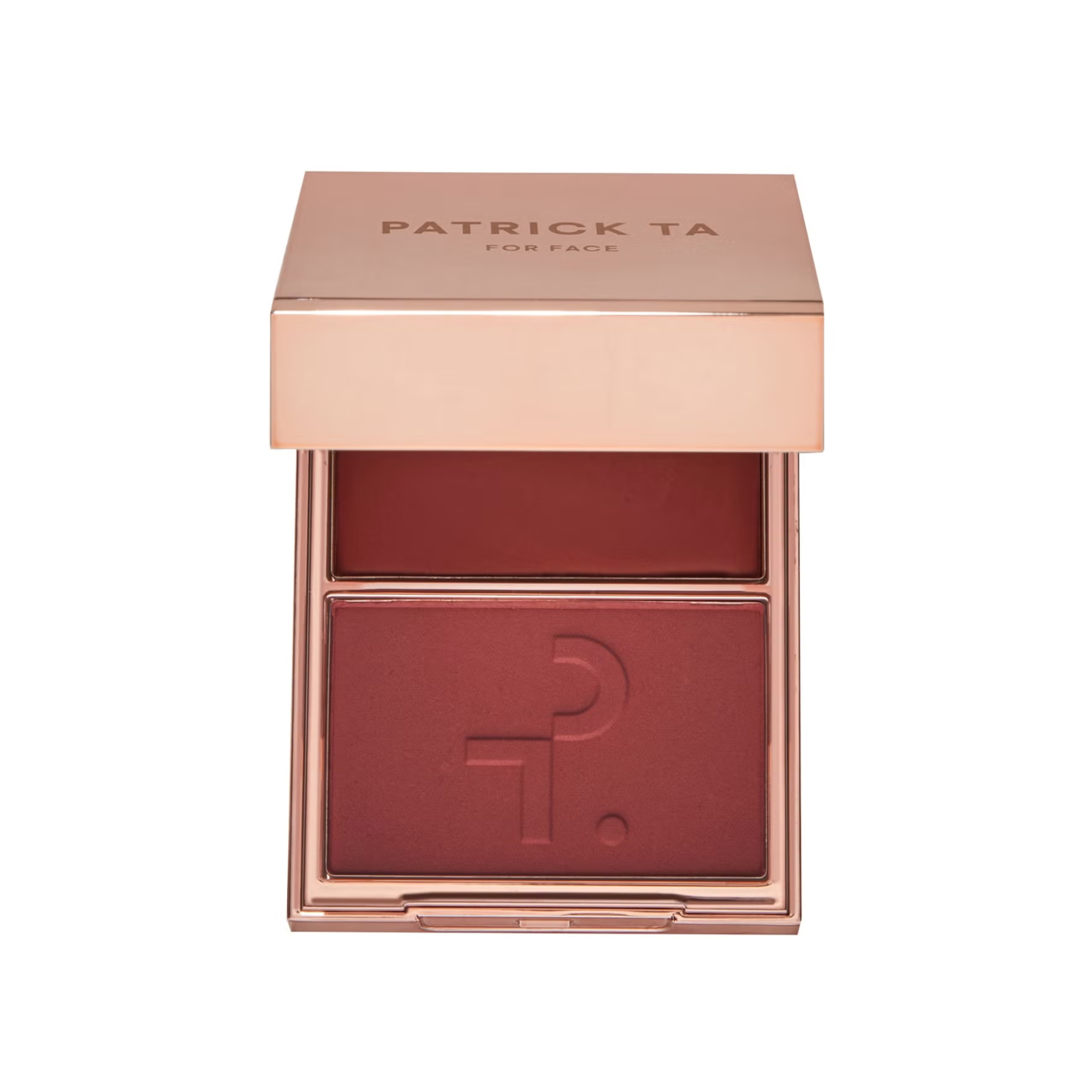 patrick ta, blush duo, she knows who she is, cream blush, powder blush, glowy cheeks, viral blush, raspberry blush, dewy skin, glow makeup