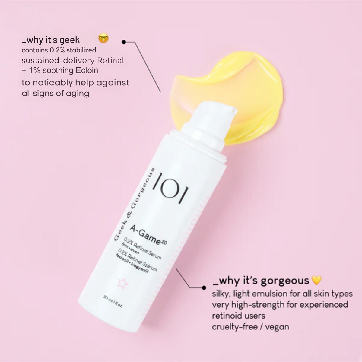 Geek & Gorgeous A-Game 20 Retinal Serum