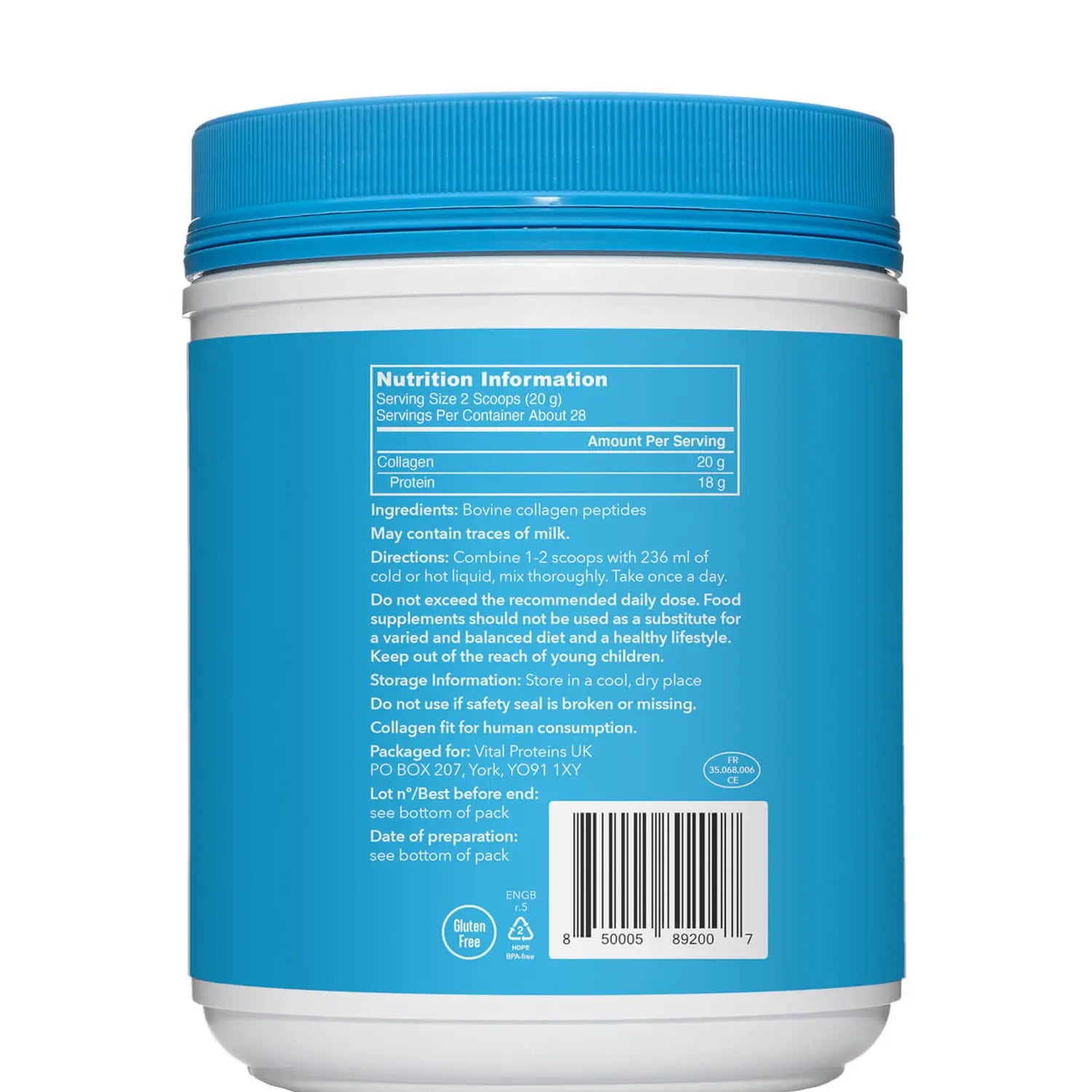 Peptides de collagène de protéines vitales