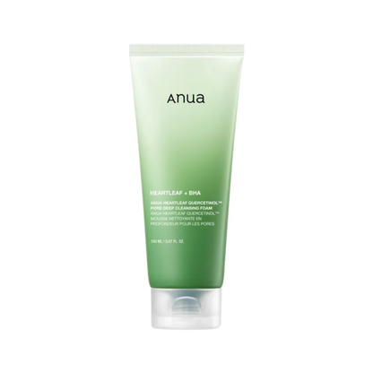 Anua cleansing foam Morocco, pore cleansing foam kbeauty, heartleaf cleanser acne, BHA face wash korea, acne cleanser gentle, korean skincare Morocco