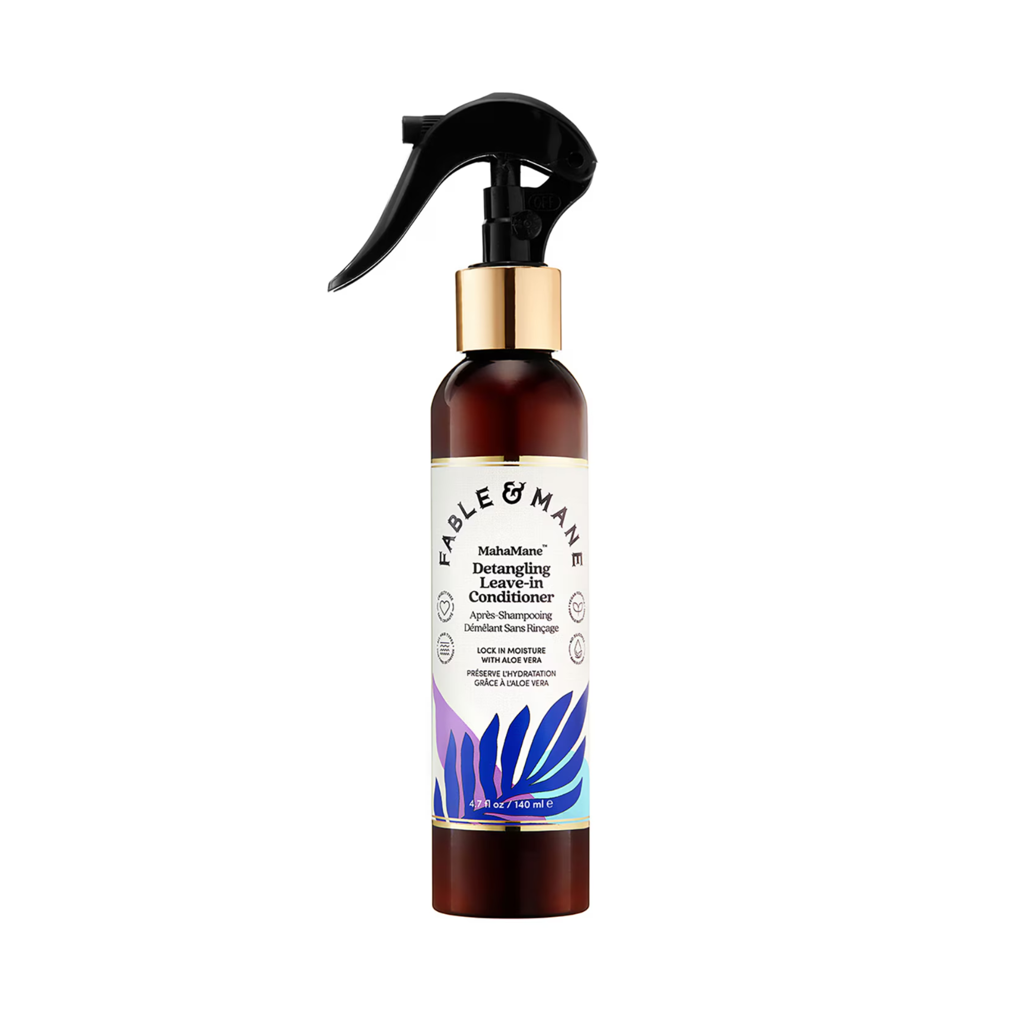 eave-in conditioner, aloe vera hair milk, amla extract, heat protectant, uv shield, detangling spray, frizz control, vegan haircare, natural haircare, fable and mane