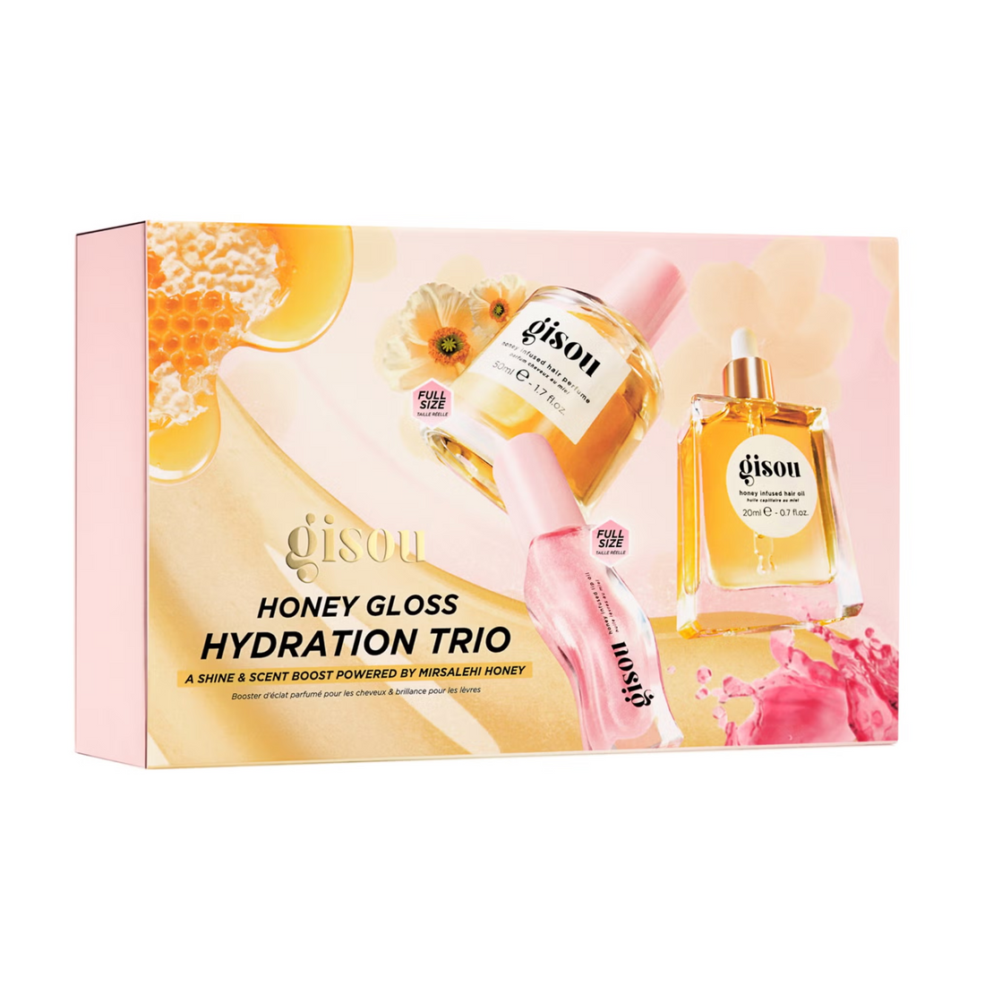 Gisou Honey Gloss Hydration Trio livraison maroc gisou soin cheveux payment à la livraison gisou prix 
