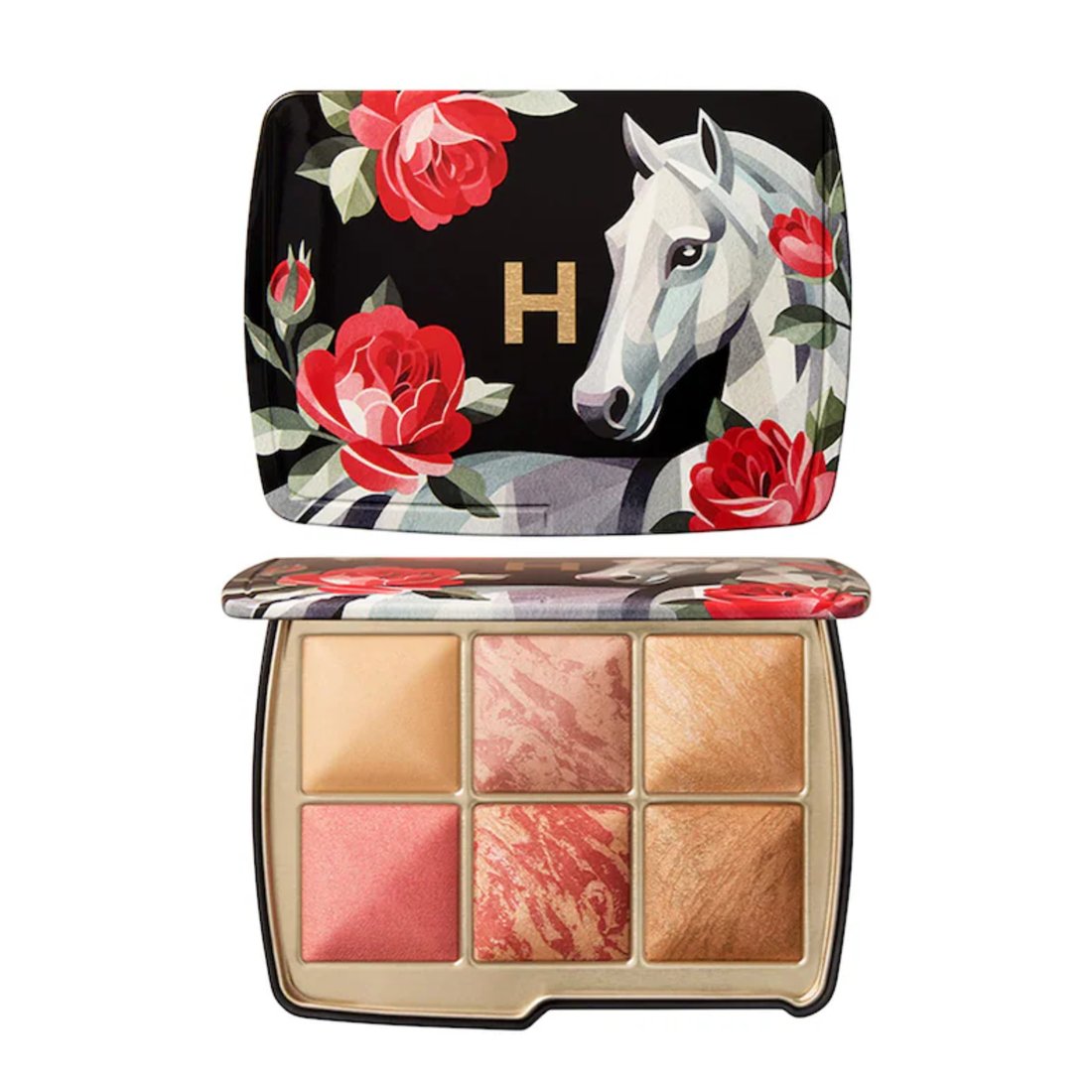 hourglass palette, lighting edit unlocked, holiday 2025 makeup, vegan face palette, glow makeup, airbrush finish, luxury blush highlighter, limited edition hourglass, sasha unisex packaging, strobe highlighter , Hourglass Morocco