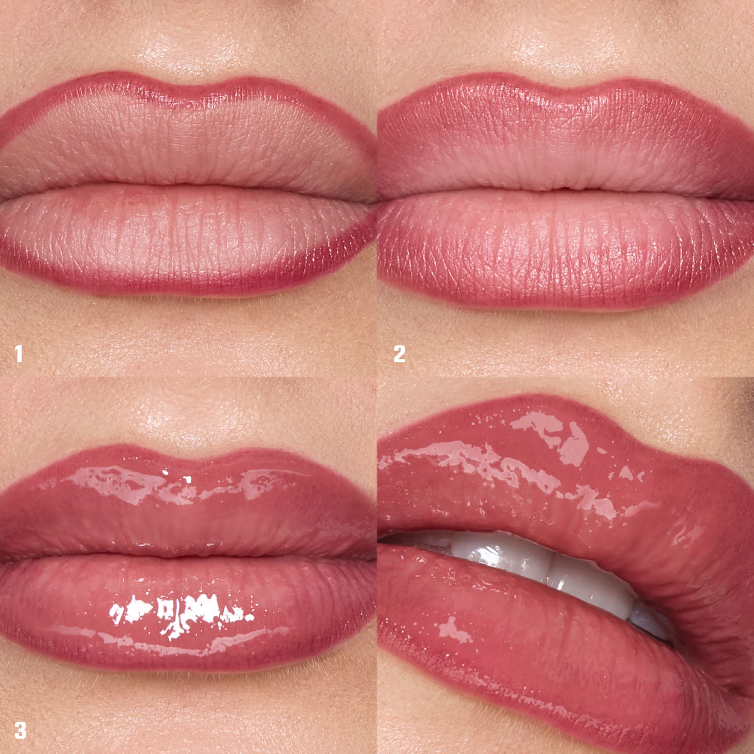Huda Beauty Rosy Nude Makeout Sesh Lip Kit