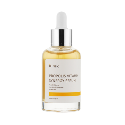 sérum à la propolis, vitamine C, éclat, anti-taches, peau sensible, K-beauty serum, hydratant, antioxydant, iunik serum, brightening serum, soothing serum