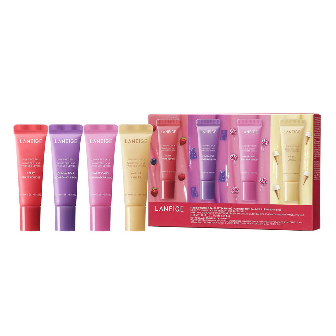 laneige Mini Lip Glowy Balm Set coffret set livraison maroc