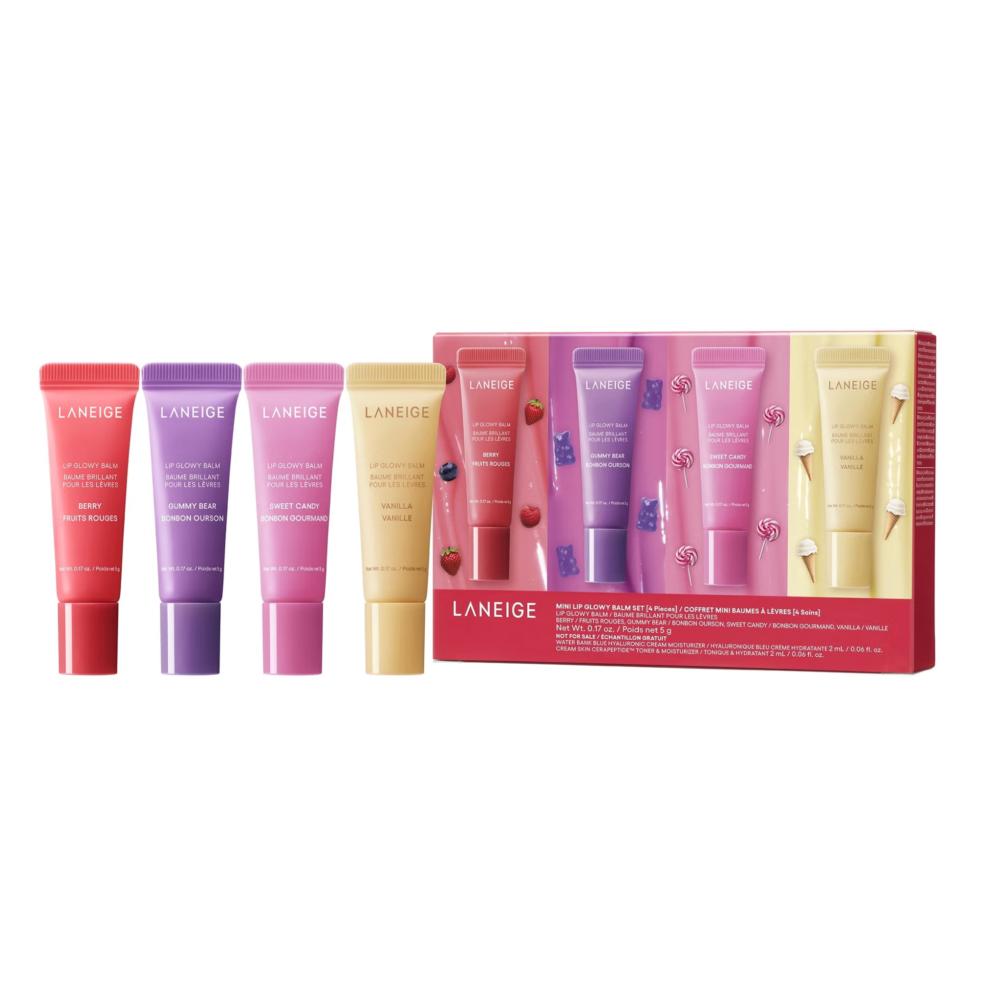laneige Mini Lip Glowy Balm Set coffret set livraison maroc