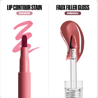 Huda Beauty Rosy Nude Makeout Sesh Lip Kit