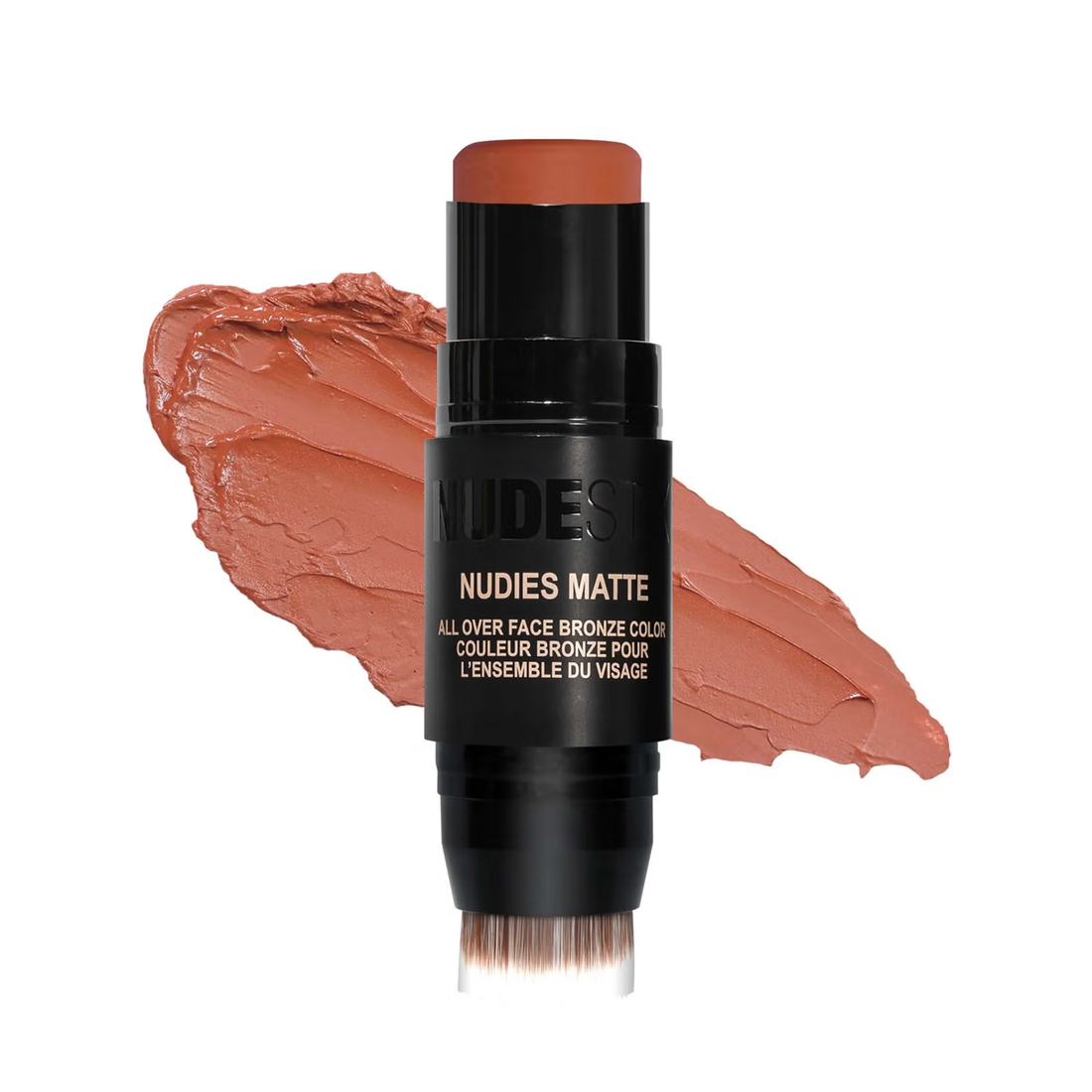 nude blush, sunkissed makeup stick, natural matte blush, blush crème, bronzed nude rose, joues effet soleil, maquillage naturel, nomad beauty, nudestix maroc, Beautizshop