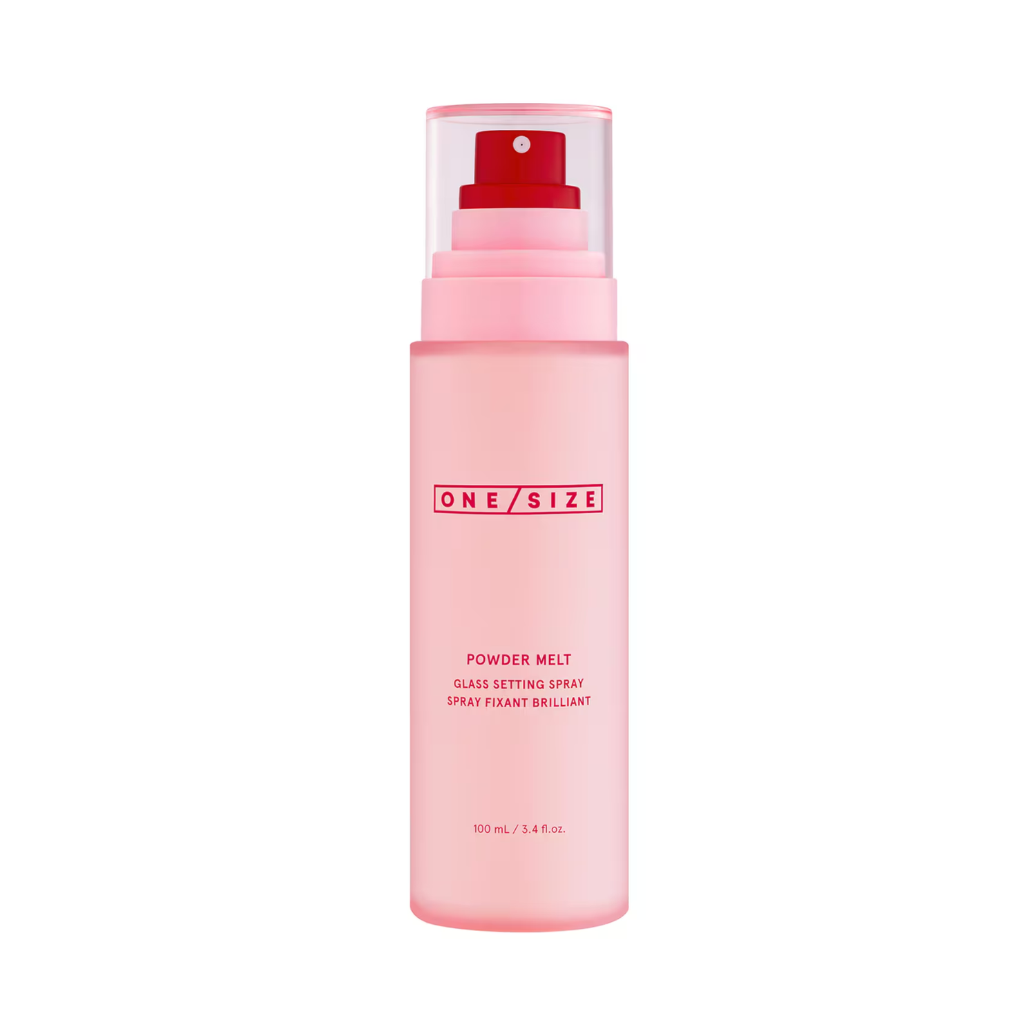 glow setting spray, hydrating setting spray, ONE SIZE Powder Melt spray, radiant makeup fixer, glass skin finish spray, long lasting setting spray One Size Setting Spray 