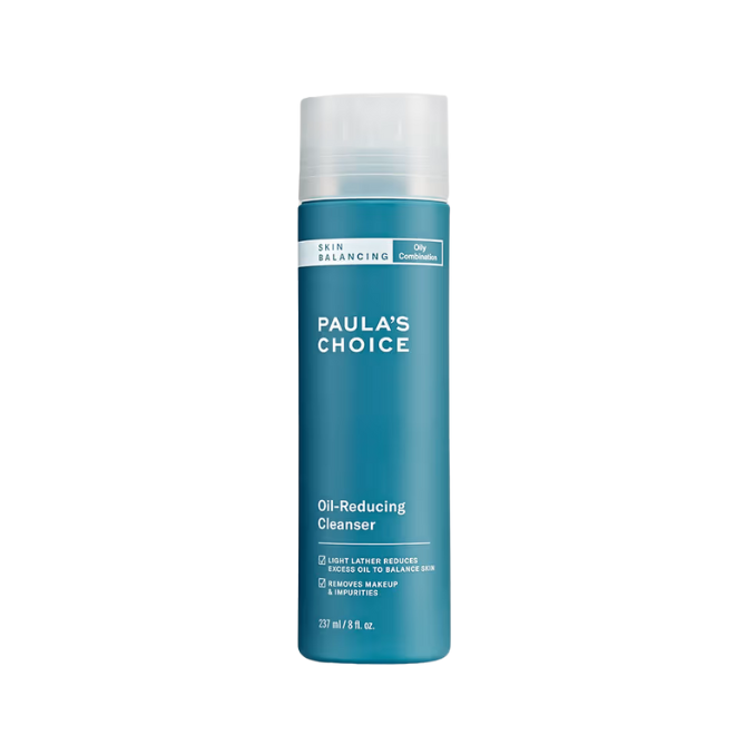 nettoyant peau grasse, cleanser for oily skin, points noirs, gentle foaming cleanser, imperfections, peaux sujettes à l’acné Paulas choice maroc