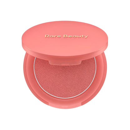 matte blush blurred effect, Rare Beauty bouncy blush, cream to powder blush, long lasting matte blush, transfer proof blush, natural matte flush