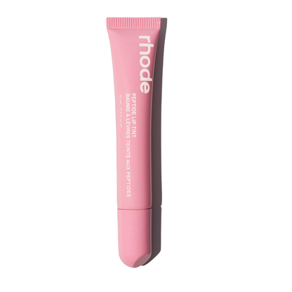 peptide lip tint, rhode ribbon lip tint, hydrating pink lip tint, glossy lip balm tint, sheer buildable lip tint, natural pink lips Rhode Maroc