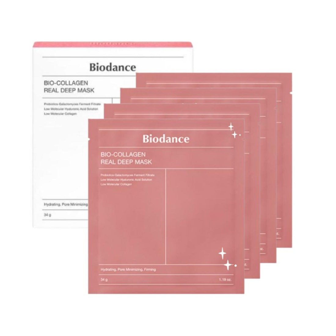 Biodance - Bio Collagen Real Deep Mask - Pack of 4