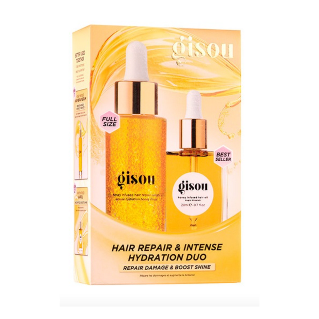 Gisou Intense Hydration &amp; Hair Repair Duo Gisou Coffret Livraison Maroc Gisou Morocco 