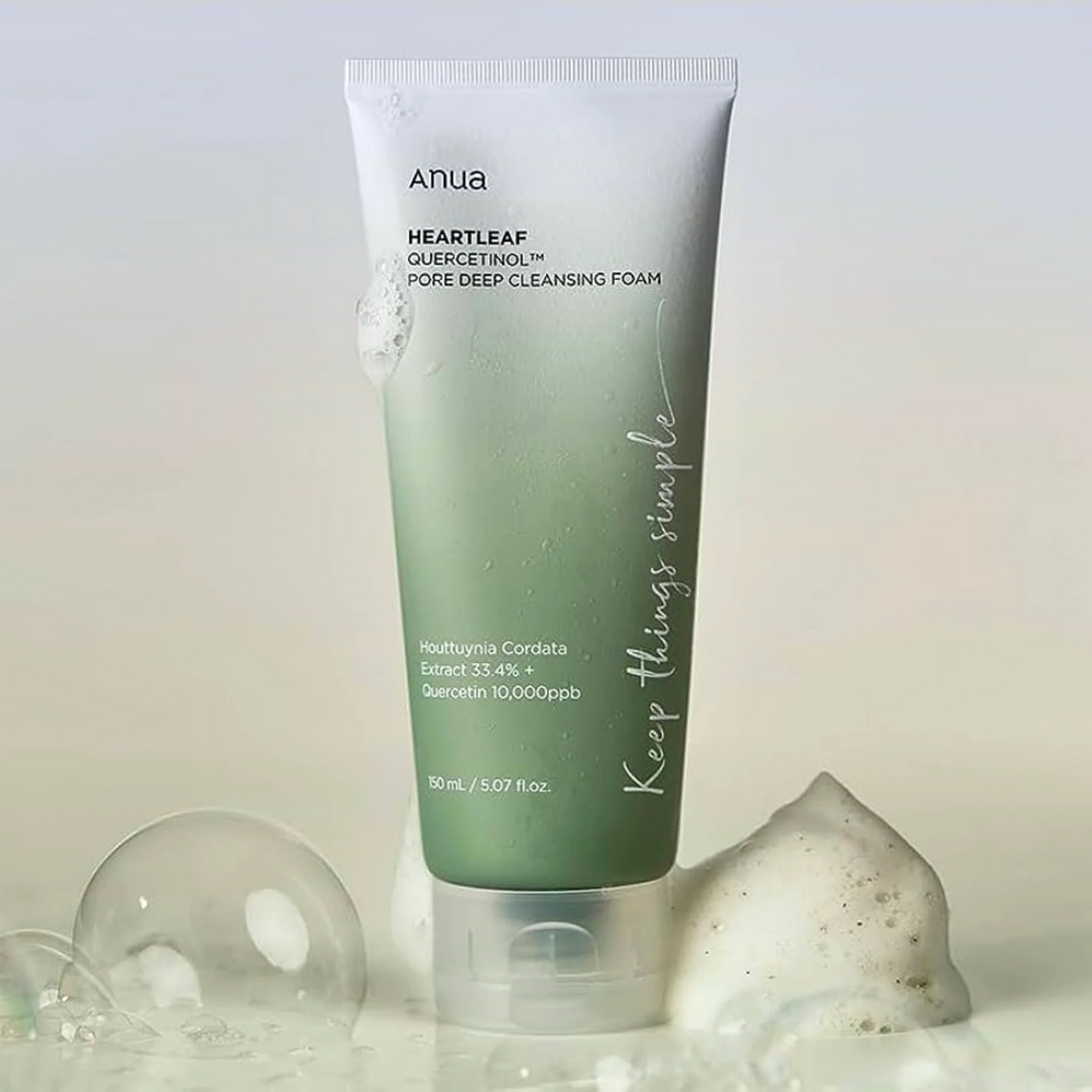 Anua Heartleaf Quercetinol Pore Deep Cleansing Foam - 150 ml