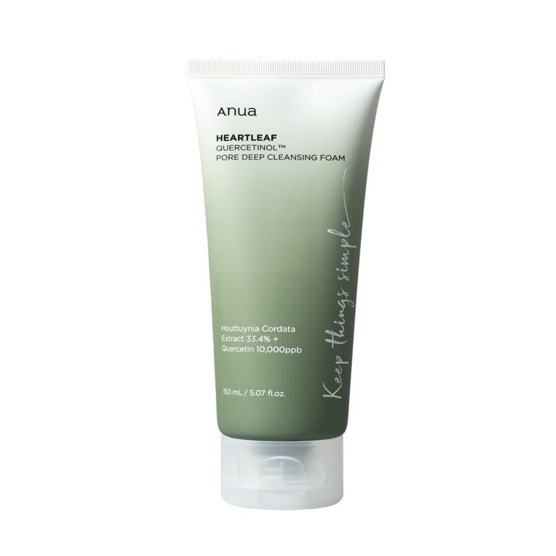 Anua Heartleaf Quercetinol Pore Deep Cleansing Foam - 150 ml Kbeauty Anua Maroc Morocco Livraison