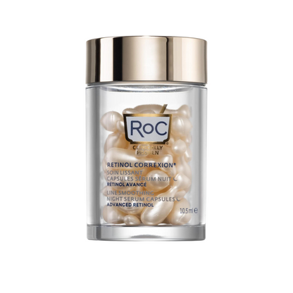 ROC RETINOL CORREXION® Smoothing Night Serum Capsules, 30 capsules anti age maroc morocco