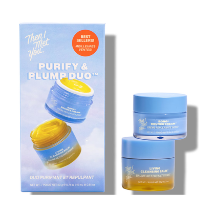 then i met you duo, k-beauty cleansing balm, glow skincare travel, clean korean skincare, duo nettoyant et crème hydratante, soin visage mini, routine hydratante peaux sensibles