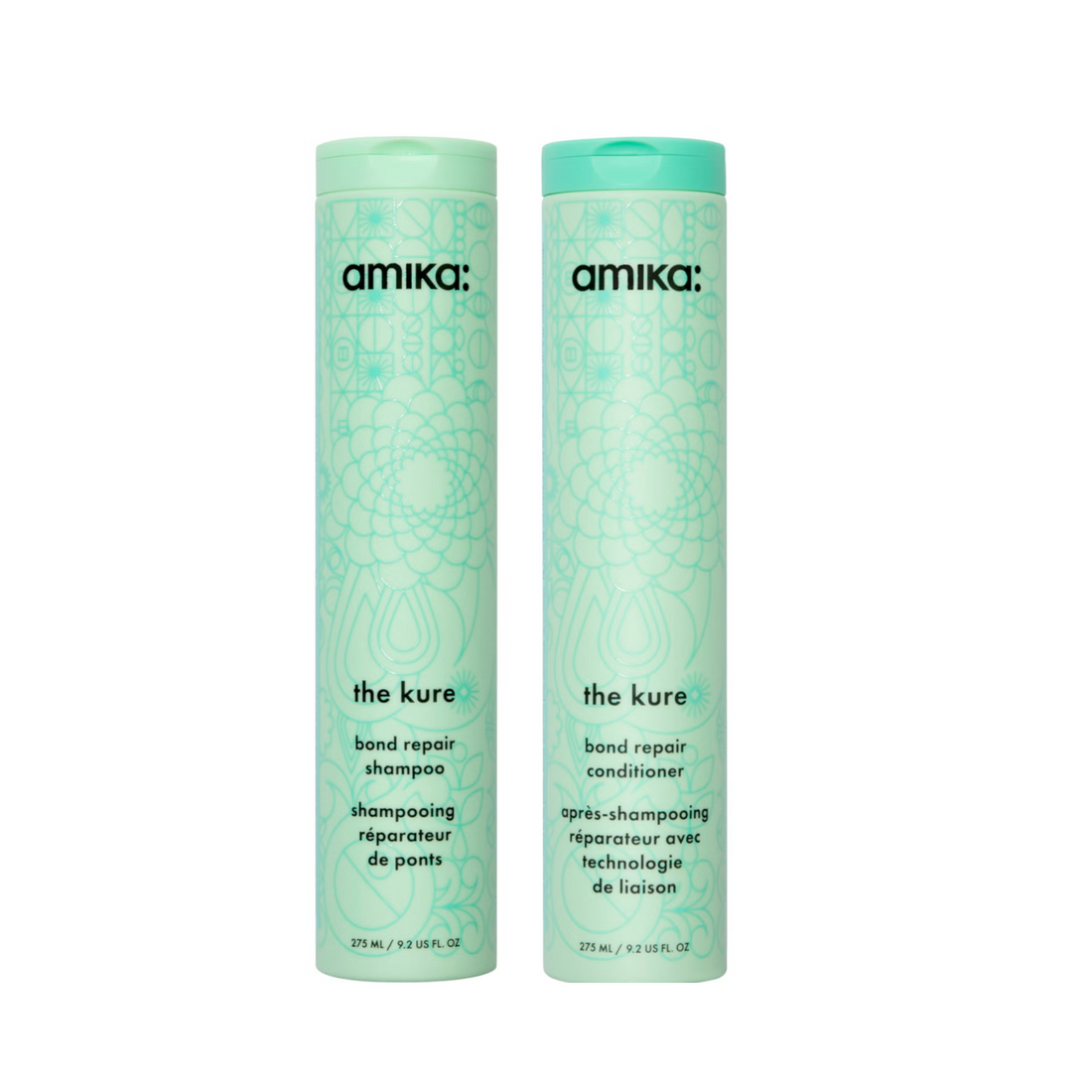 Amika The Kure Strength Repair Shampoo and Conditioner Set livraison maroc beautizshop meilleurs marque amika morocco amika maroc
