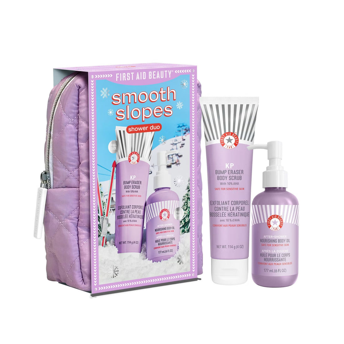 First Aid Beauty Shower Duo Set pouch 