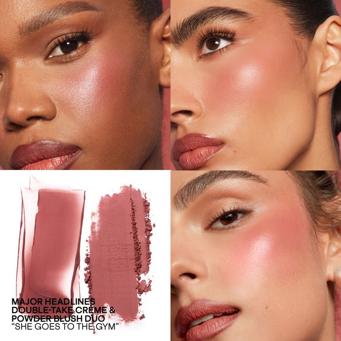Patrick Ta Double-Take Cream and Powder Blush Duo - She Goes To The Gym
