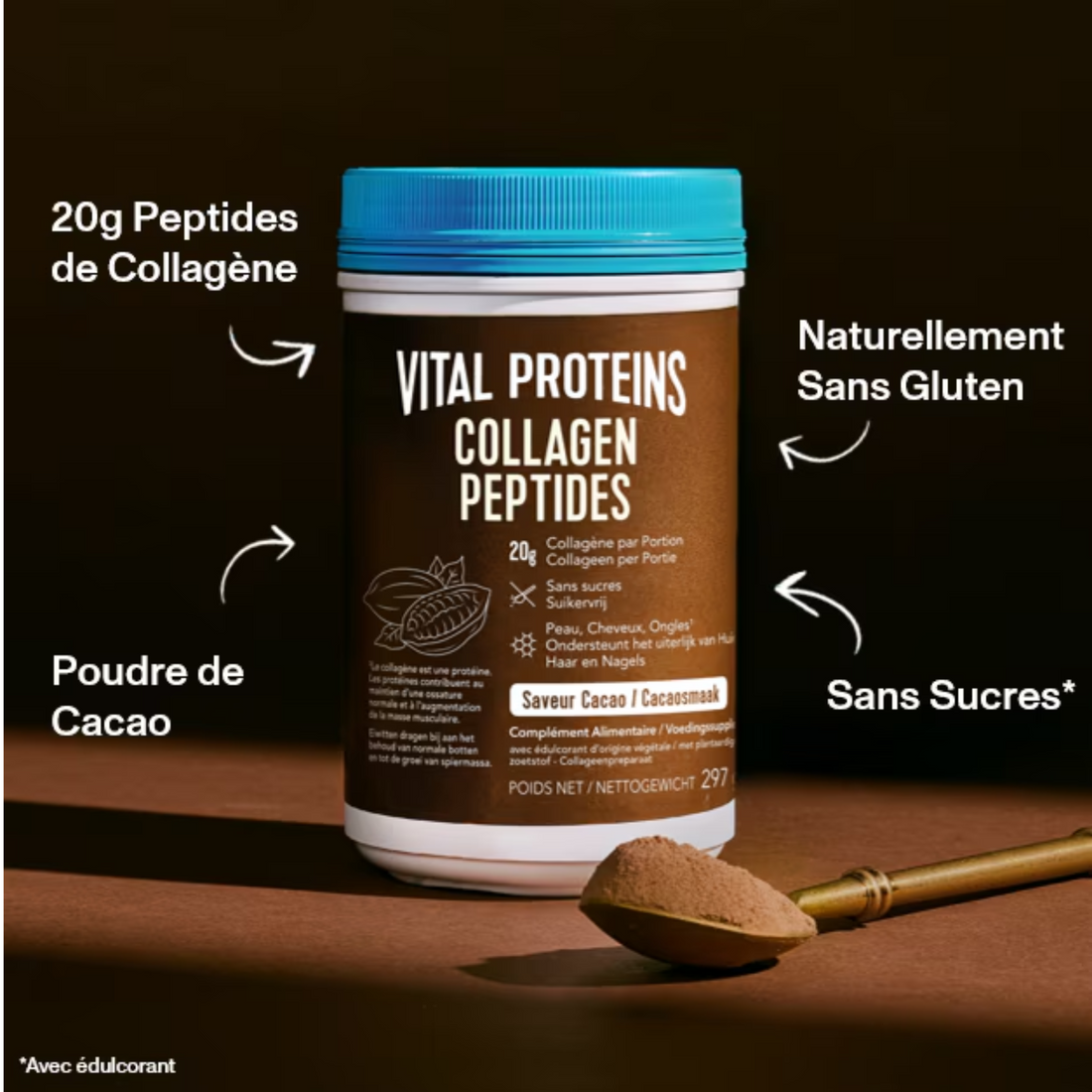 Vital Protein Peptides de collagène  Cacao